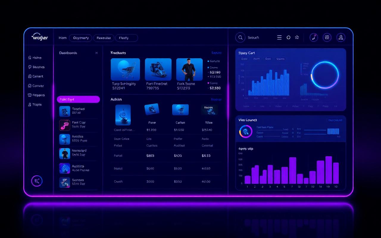 Screenshot of the E-Commerce Fashion interface